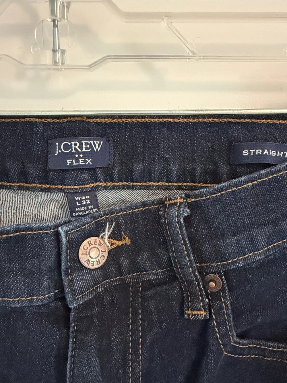 Jcrew Dark Blue Men’s Jeans - Classic Straight Fit 30 x 32